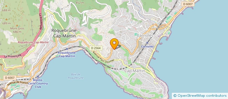 localisation de l'entreprise MONSIEUR ANTONIN FABRE à ROQUEBRUNE-CAP-MARTIN