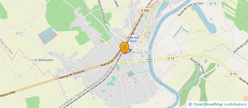 localisation de l'entreprise MONSIEUR ANTONIN FAUX à LISLE-SUR-TARN
