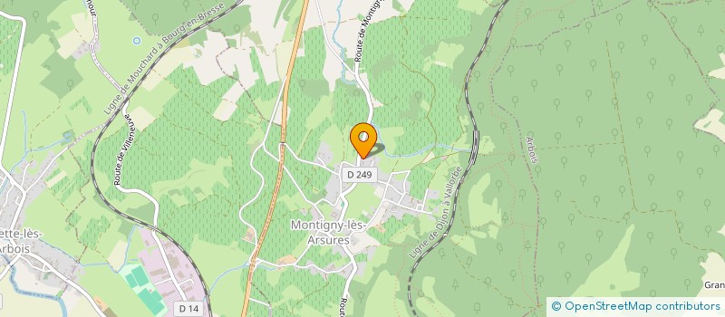 localisation de l'entreprise MONSIEUR ANTONIN FUMEY  MONTIGNY-LES-ARSURES