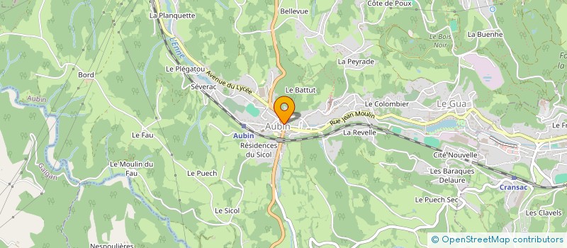 localisation de l'entreprise MONSIEUR ANTONIN GALLO à AUBIN