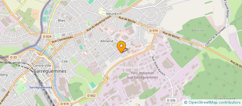 localisation de l'entreprise MONSIEUR ANTONIN GAY  SARREGUEMINES