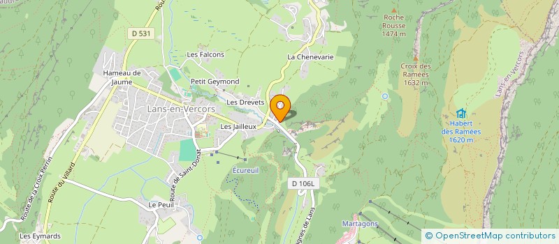 localisation de l'entreprise MONSIEUR ANTONIN GOUIRAND  LANS-EN-VERCORS