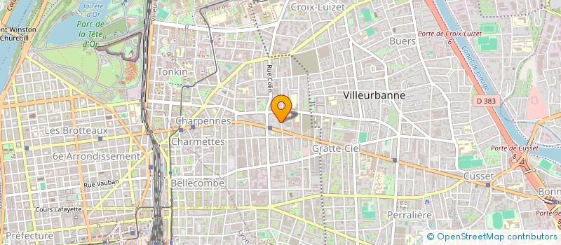 localisation de l'entreprise MONSIEUR ANTONIN GOYARD  VILLEURBANNE