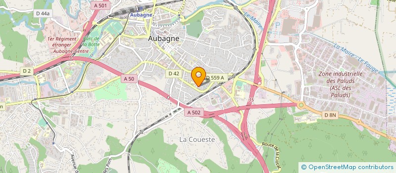 localisation de l'entreprise MONSIEUR ANTONIN GRIMAUD à AUBAGNE