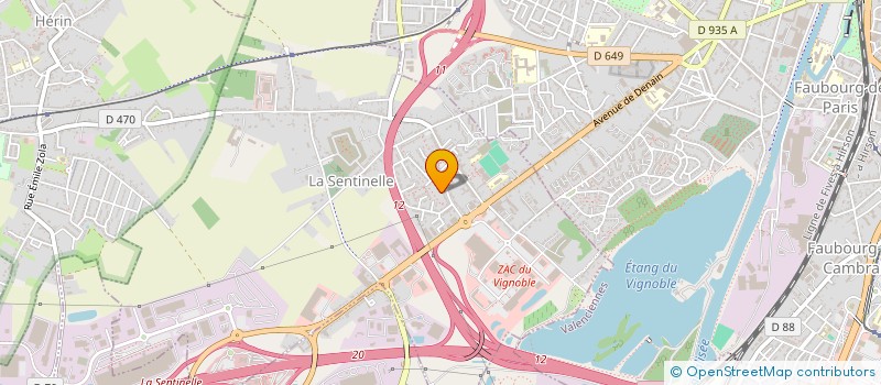 localisation de l'entreprise MONSIEUR ANTONIN HABAY  LA SENTINELLE