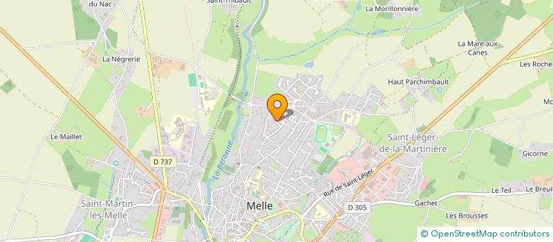 localisation de l'entreprise MONSIEUR ANTONIN IZAMBARD  MELLE