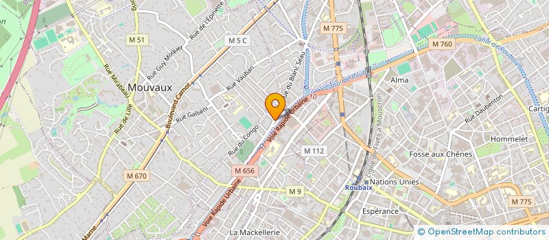 localisation de l'entreprise MONSIEUR ANTONIN JOUSSE à TOURCOING