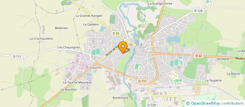 localisation de l'entreprise MONSIEUR ANTONIN LACHAUD  CRAON