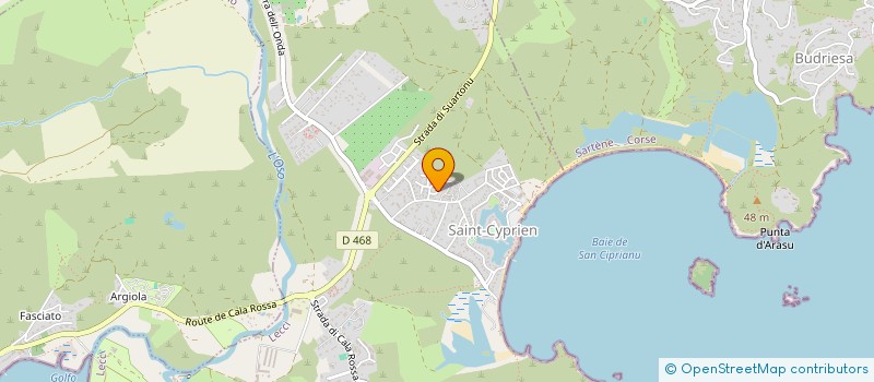 localisation de l'entreprise MONSIEUR ANTONIN LEBEAU  PORTO-VECCHIO