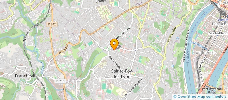 localisation de l'entreprise MONSIEUR ANTONIN LEGER à SAINTE-FOY-LES-LYON