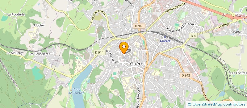 localisation de l'entreprise MONSIEUR ANTONIN LESEILLE à GUERET