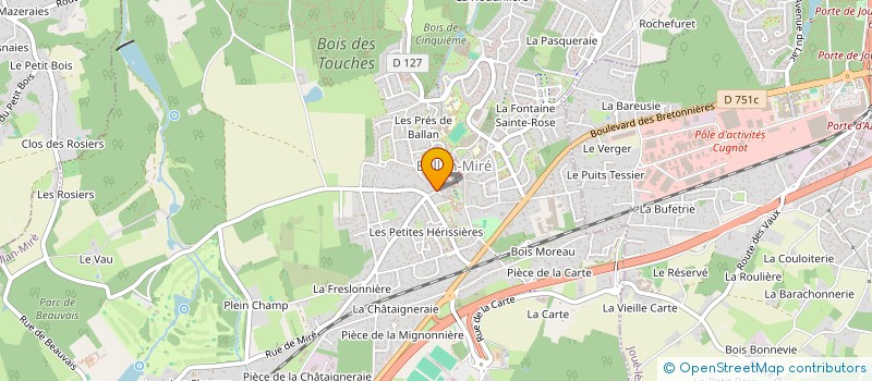 localisation de l'entreprise MONSIEUR ANTONIN LUZUY  BALLAN-MIRE