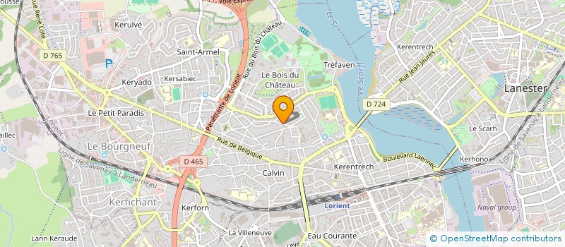 localisation de l'entreprise MONSIEUR ANTONIN MAGNE  LORIENT