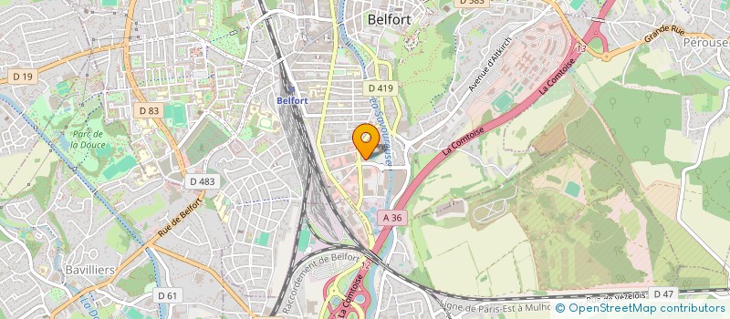 localisation de l'entreprise MONSIEUR ANTONIN MAILLE  BELFORT