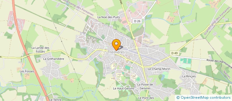 localisation de l'entreprise MONSIEUR ANTONIN MARPAUD  TREILLIERES