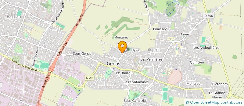 localisation de l'entreprise MONSIEUR ANTONIN MELQUIONI  GENAS