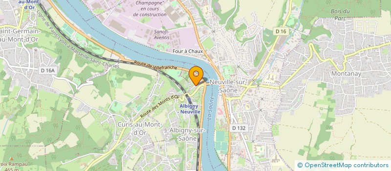 localisation de l'entreprise MONSIEUR ANTONIN MONNIER  ALBIGNY-SUR-SAONE