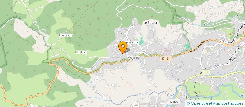 localisation de l'entreprise MONSIEUR ANTONIN PACORET  VEYRAS