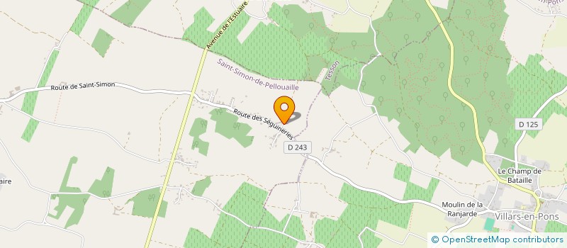 localisation de l'entreprise MONSIEUR ANTONIN PERE  SAINT-SIMON-DE-PELLOUAILLE