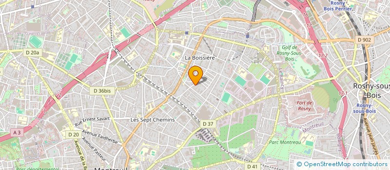 localisation de l'entreprise MONSIEUR ANTONIN PERES  MONTREUIL