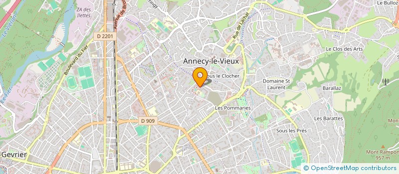 localisation de l'entreprise MONSIEUR ANTONIN POUEY  ANNECY