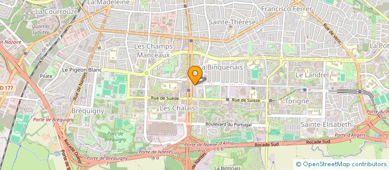 localisation de l'entreprise MONSIEUR ANTONIN PRADEL  RENNES