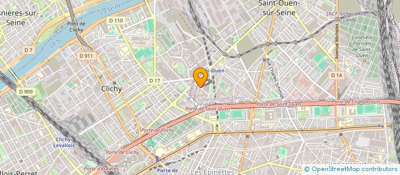 localisation de l'entreprise MONSIEUR ANTONIN RIBEAUD à SAINT-OUEN-SUR-SEINE