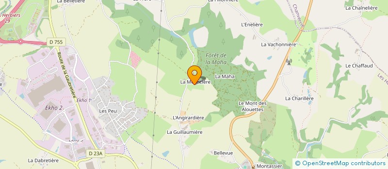 localisation de l'entreprise MONSIEUR ANTONIN ROBIN  LA GAUBRETIERE