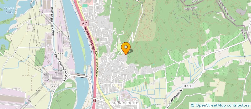 localisation de l'entreprise MONSIEUR ANTONIN ROUSSON  BOLLENE