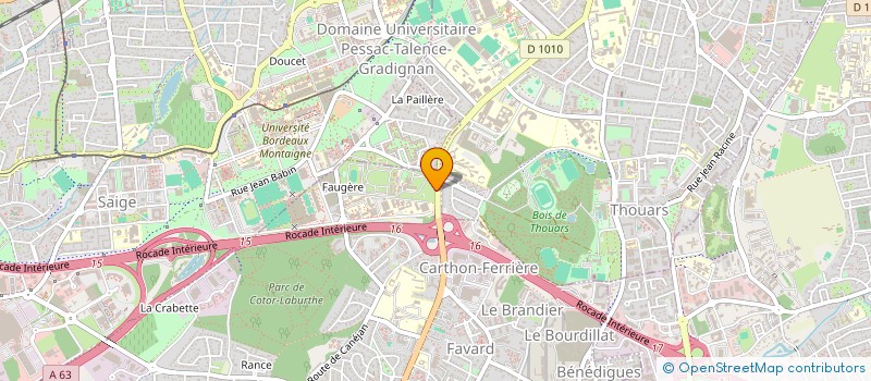 localisation de l'entreprise MONSIEUR ANTONIN ROY  GRADIGNAN