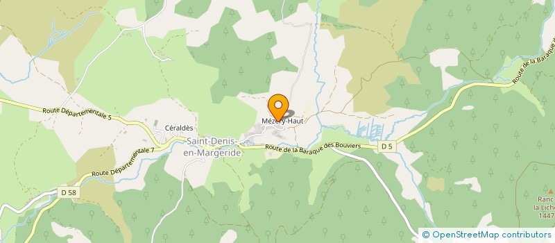 localisation de l'entreprise MONSIEUR ANTONIN SAINT-LEGER à SAINT-DENIS-EN-MARGERIDE