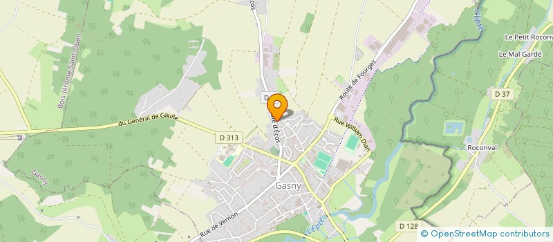 localisation de l'entreprise MONSIEUR ANTONIN SILVAIN  GASNY