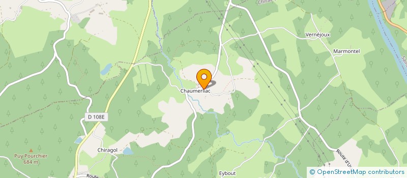 localisation de l'entreprise MONSIEUR ANTONIN TEISSEDOU  CHIRAC-BELLEVUE