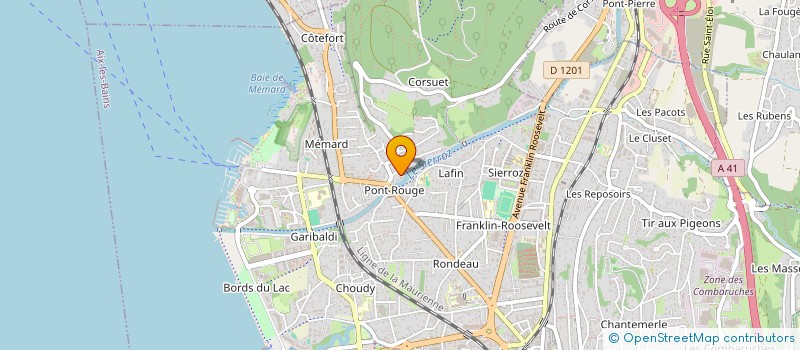 localisation de l'entreprise MONSIEUR ANTONIN TEMPLON  AIX-LES-BAINS