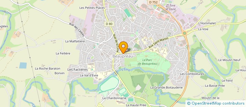 localisation de l'entreprise MONSIEUR ANTONIN THOMAS  BEAUPREAU-EN-MAUGES