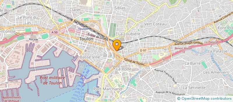 localisation de l'entreprise MONSIEUR ANTONIN TISSIER  TOULON