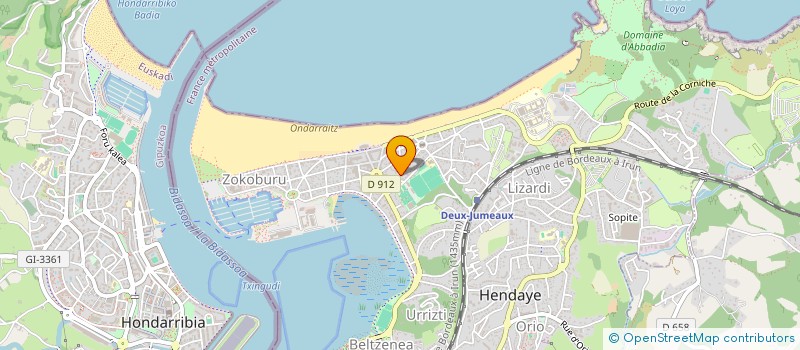 localisation de l'entreprise MONSIEUR ANTONIN VABRE  HENDAYE