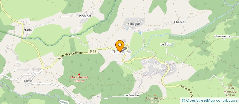 localisation de l'entreprise MONSIEUR ANTONIN VIALLARD  SAINT-BONNET-LE-COURREAU