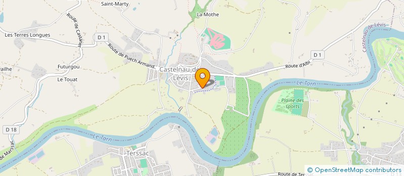 localisation de l'entreprise MONSIEUR ANTONIN VUILLET  CASTELNAU-DE-LEVIS