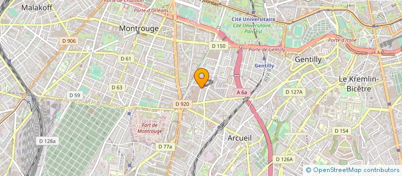 localisation de l'entreprise MONSIEUR ANTONINO NICOLETTI  ARCUEIL