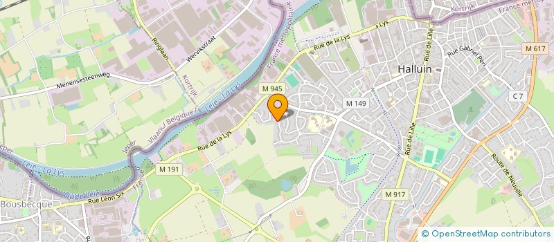 localisation de l'entreprise MONSIEUR ANTONINO RUVIO  HALLUIN