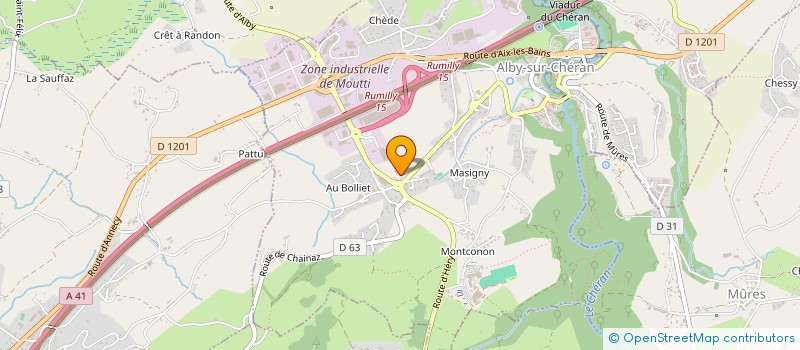 localisation de l'entreprise MONSIEUR ANTONIO ALESSI  ALBY-SUR-CHERAN