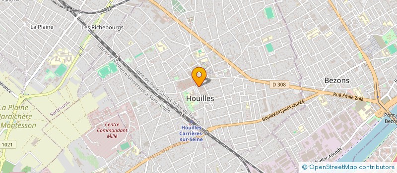 localisation de l'entreprise MONSIEUR ANTONIO ALVES  HOUILLES