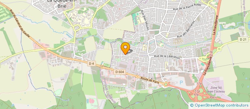 localisation de l'entreprise MONSIEUR ANTONIO ALVES DE PINHO à PONTAULT-COMBAULT