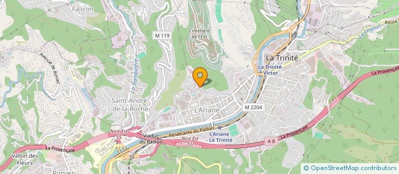 localisation de l'entreprise MONSIEUR ANTONIO ARRIBAS à NICE