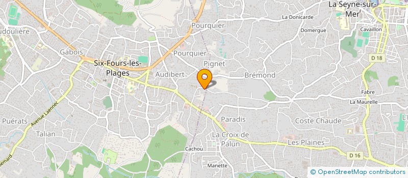 localisation de l'entreprise MONSIEUR ANTONIO AZZOLI  SIX-FOURS-LES-PLAGES