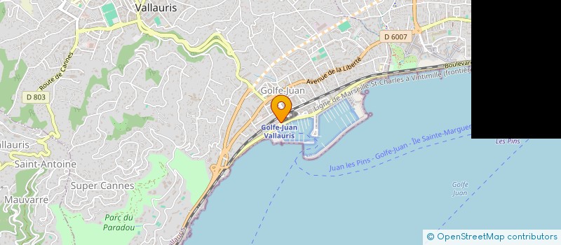 localisation de l'entreprise MONSIEUR ANTONIO BARBOSA TAVARES à VALLAURIS