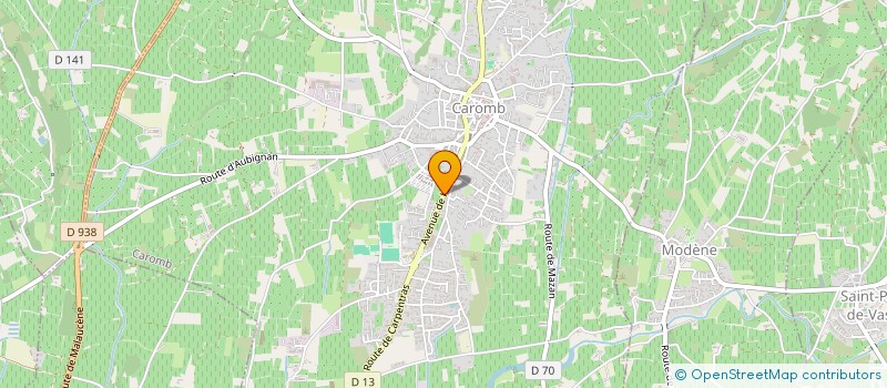 localisation de l'entreprise MONSIEUR ANTONIO BARNADI BRUCH  CAROMB