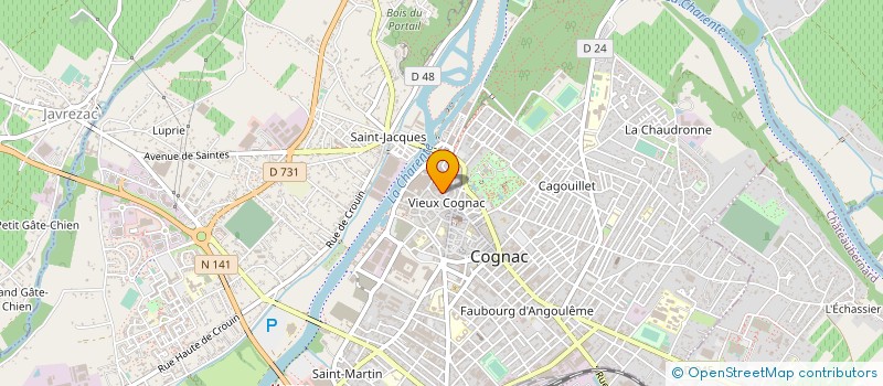 localisation de l'entreprise MONSIEUR ANTONIO BARREIRO-BRAGA à COGNAC