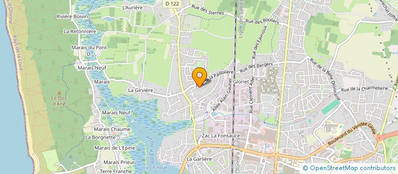 localisation de l'entreprise MONSIEUR ANTONIO BAUD à LES SABLES D'OLONNE